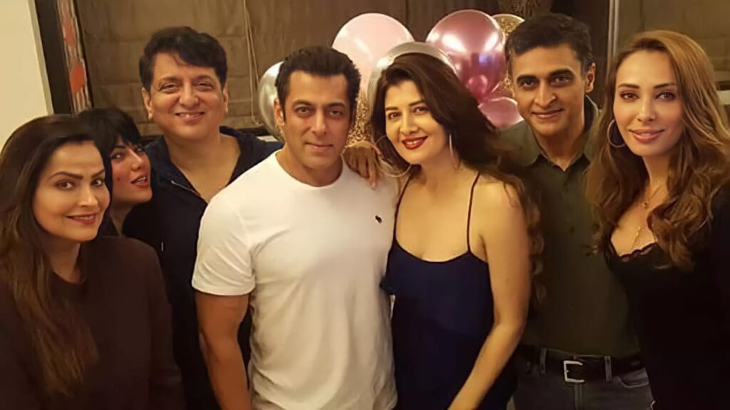 Salman Khan with her Ex-Girlfriend