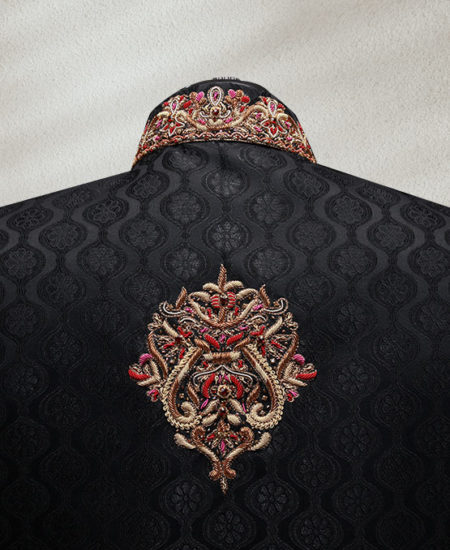 black sherwani