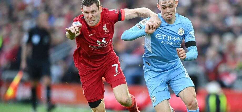 Man City Vs Liverpool match players struggling to get the football